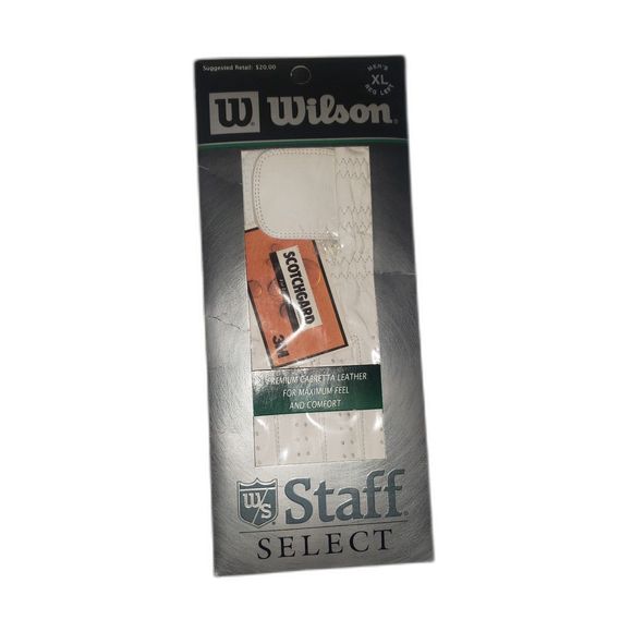 WILSON Staff Select Leather Golf Glove Mens Reg Left Size XL NEW - Picture 1 of 4